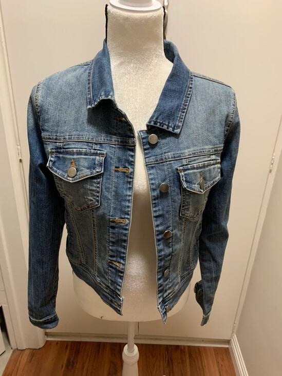 Papaya Jackets & Blazers - Papaya Design Cropped Denim Jean Jacket